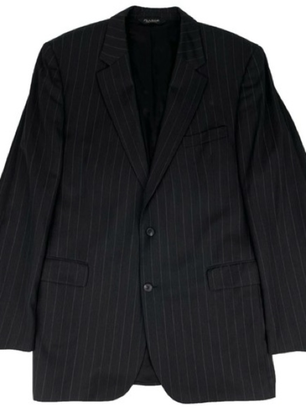 41R Gordon Pinstripe Jos. A. Bank Black Two-Button Suit Jacket Blazer